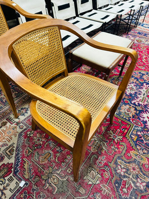 Biedermeier Style Cane Armchairs (pair)