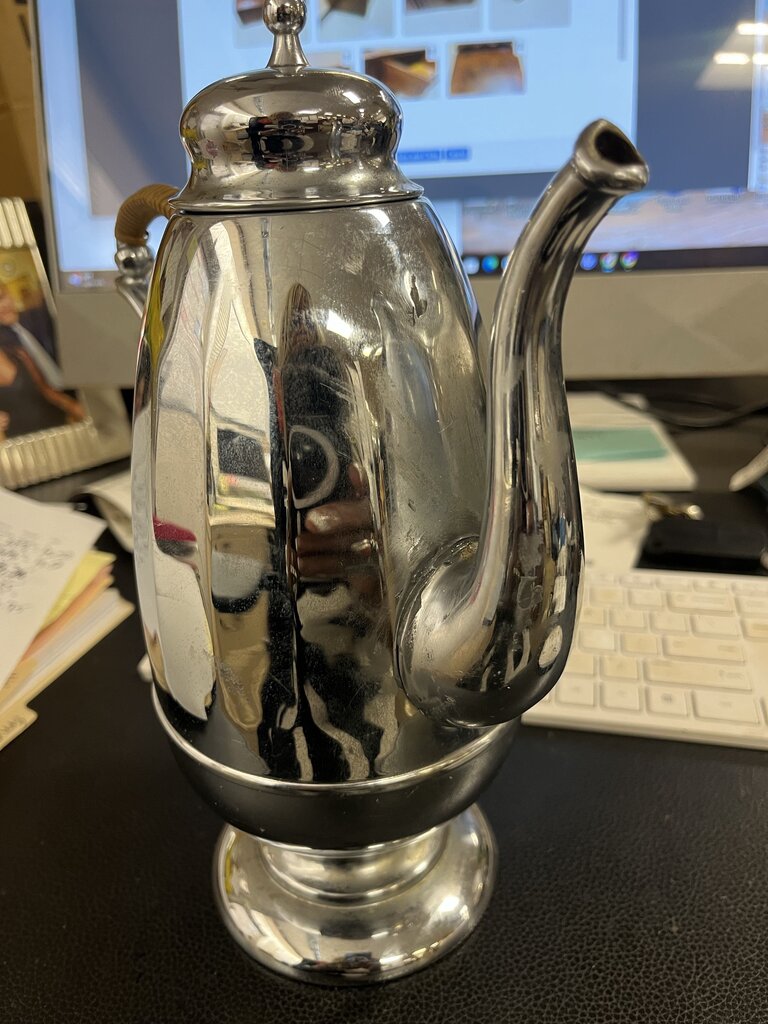 Continental Silver Co Wrapped Handle Tea Pot 1930