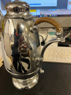 Continental Silver Co Wrapped Handle Tea Pot 1930