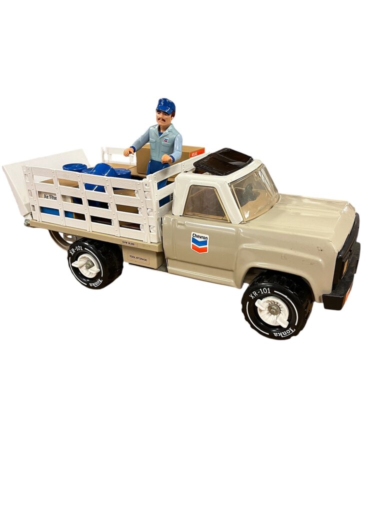 Vintage Tonka Chevron Stake Delivery Truck