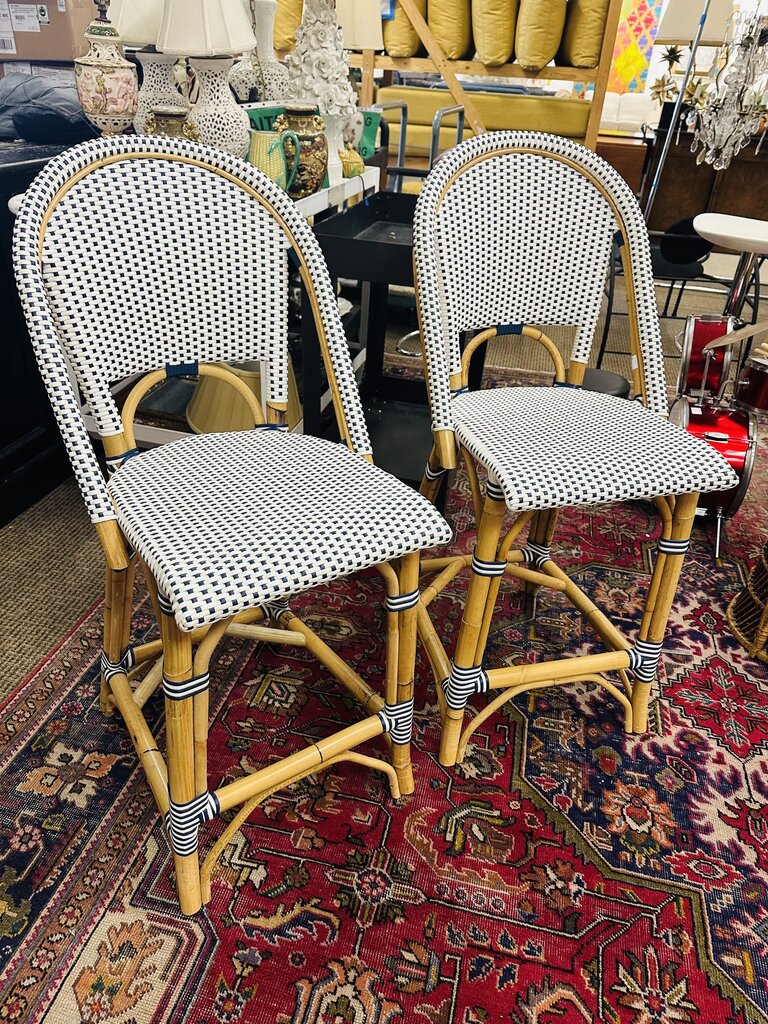 Serena & Lily Riviera Counter Chairs (pair) Orig $598