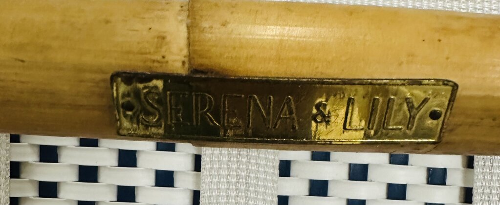 Serena & Lily Riviera Counter Chairs (pair) Orig $598