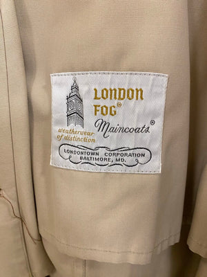 London Fog Khaki Trench Coat (Size 38)