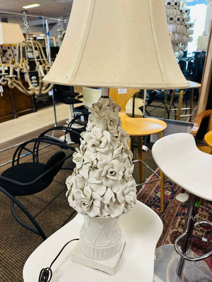 Manises Flora Blanco Lamp