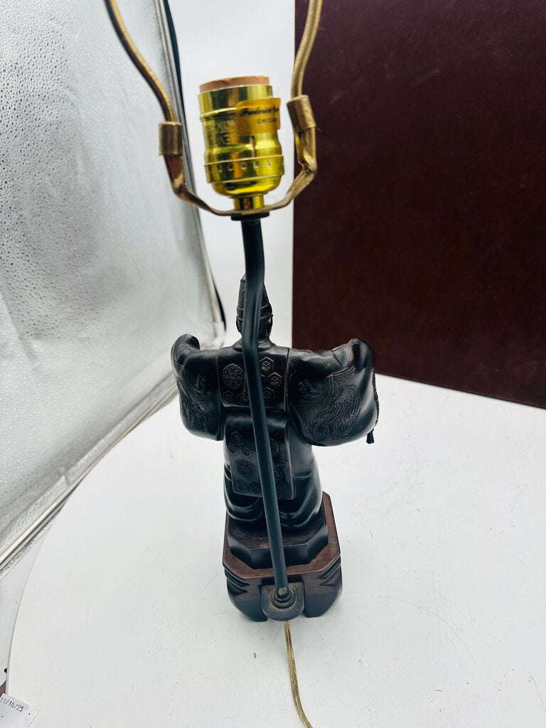 Japanese Okina Noh Statue Lamp