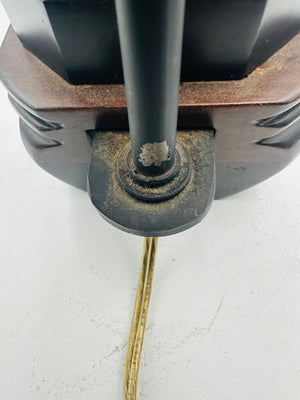 Japanese Okina Noh Statue Lamp