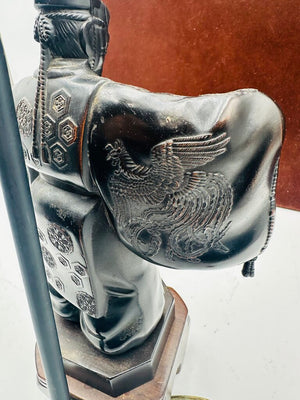 Japanese Okina Noh Statue Lamp