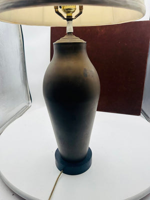 Vintage Table Lamp Brass Base With Shade