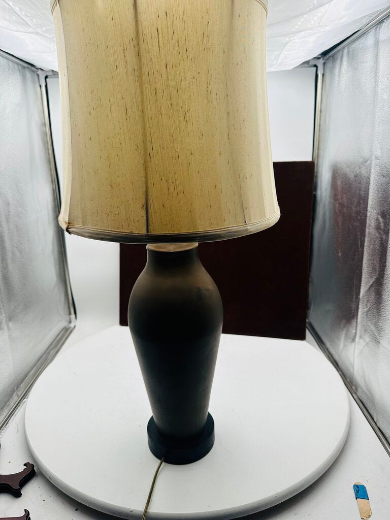 Vintage Table Lamp Brass Base With Shade