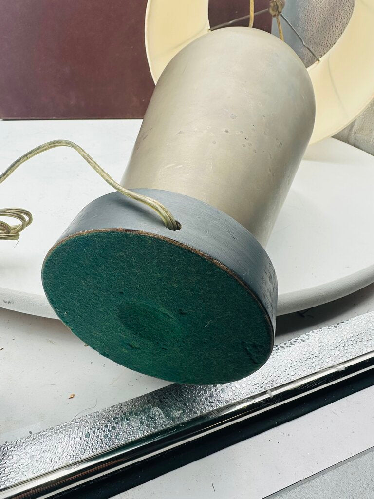 Vintage Table Lamp Brass Base With Shade