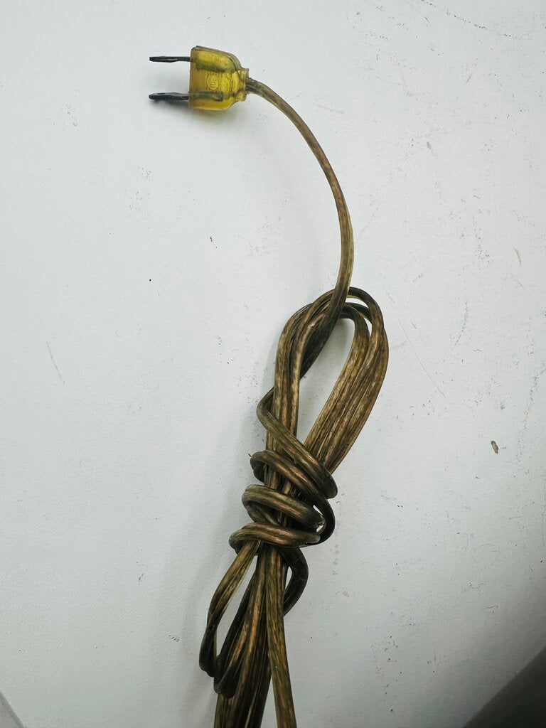 Vintage Table Lamp Brass Base With Shade