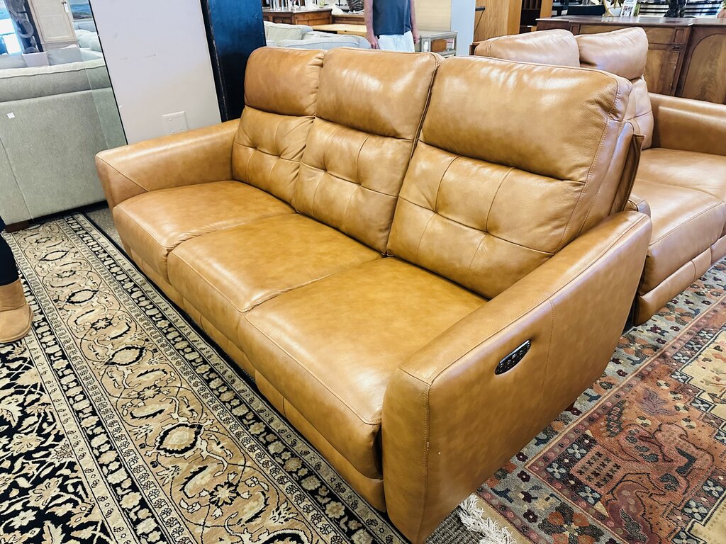 Abbyson Leather Power Reclining Loveseat