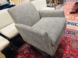 Mitchell Gold Supernova Full Swivel Chair Hollins-Onyx Fabric