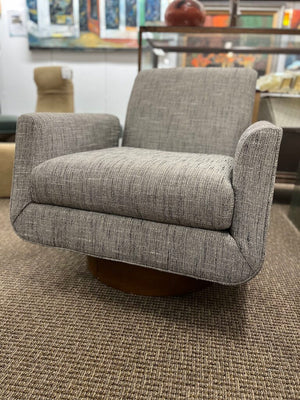 Mitchell Gold Supernova Full Swivel Chair Hollins-Onyx Fabric