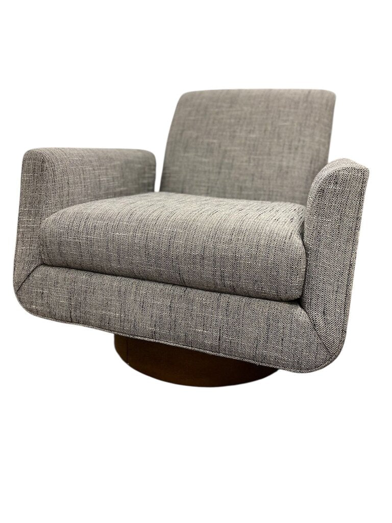 Mitchell Gold Supernova Full Swivel Chair Hollins-Onyx Fabric