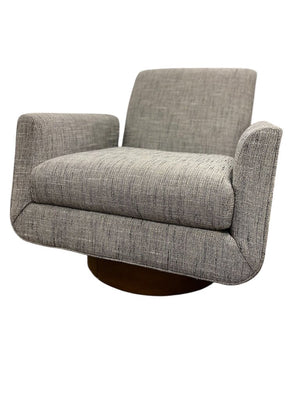 Mitchell Gold Supernova Full Swivel Chair Hollins-Onyx Fabric