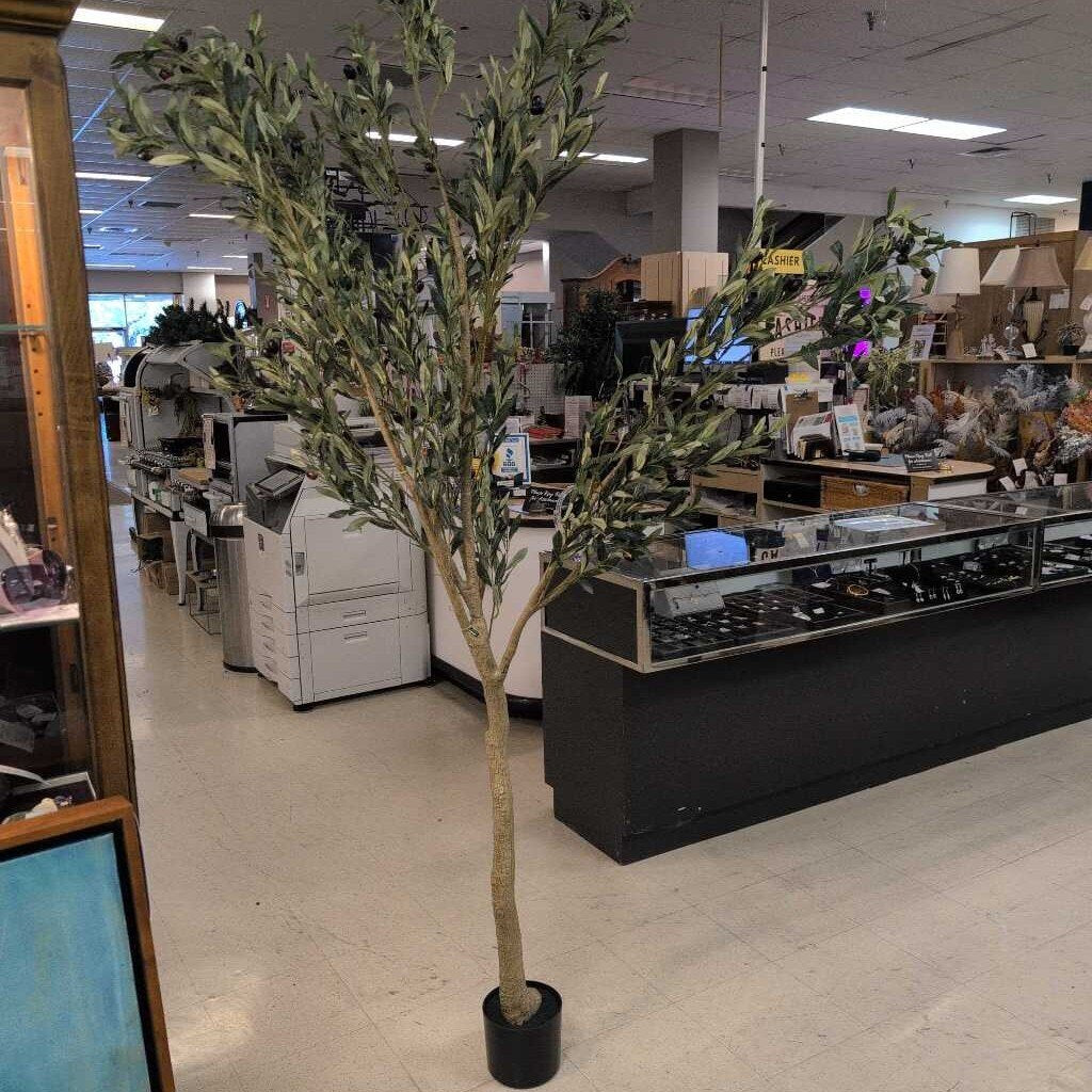 Faux Olive Tree Lifelike Tall Indoor Plant