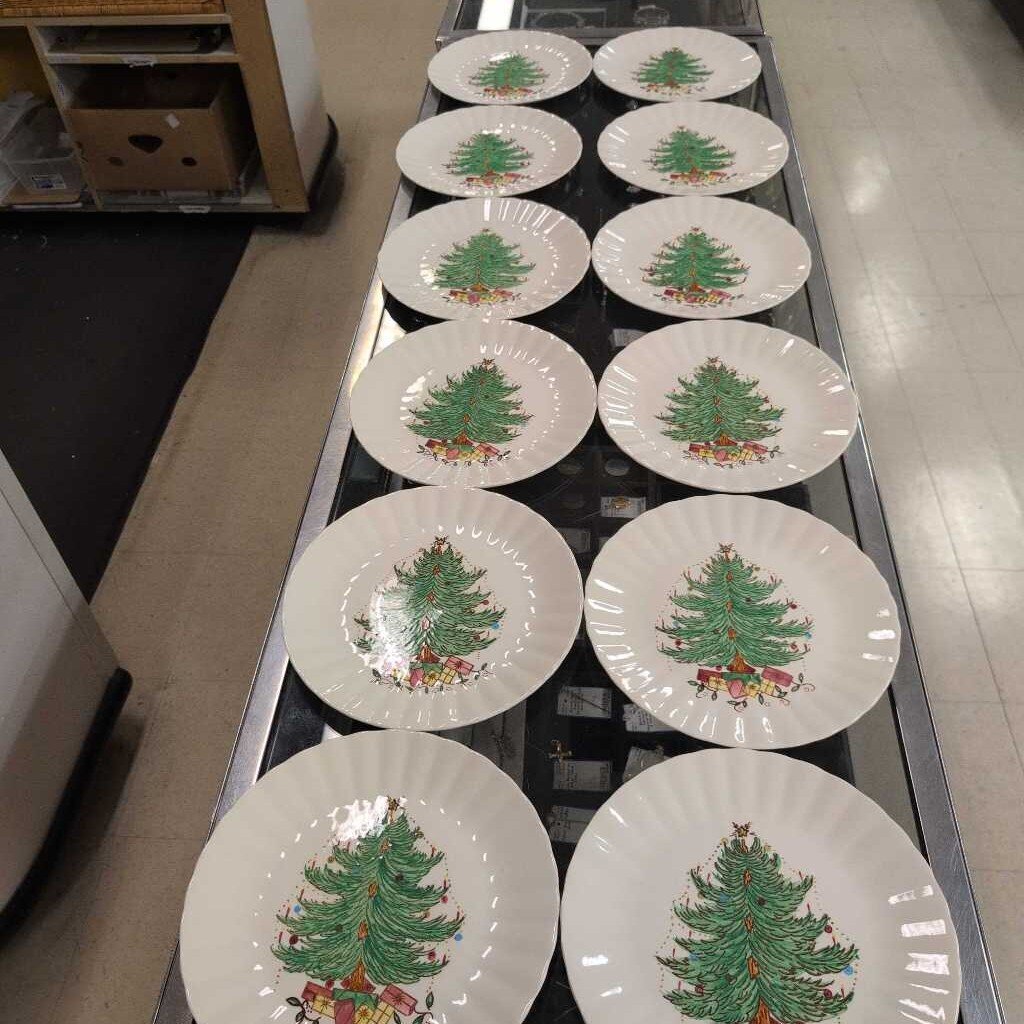 Vintage Blue Ridge Pottery Dinner Plate Tree Pattern