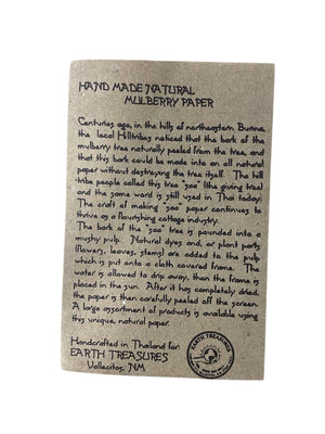 Handmade Natural Mulberry Paper Note Box w/ Picture Frame Lid