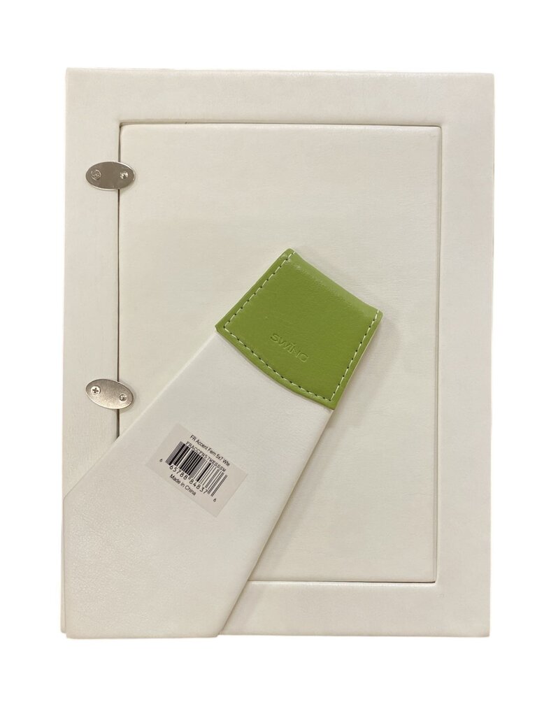 Swing Green & White Photo Frame 5x7 NEW