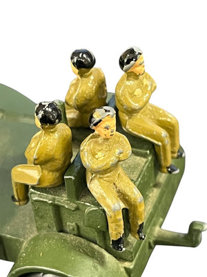 Dinky Toy Army Personnel Privates Seated Set of 4