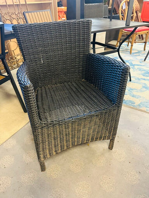 Black Wicker Chairs (set of 6)