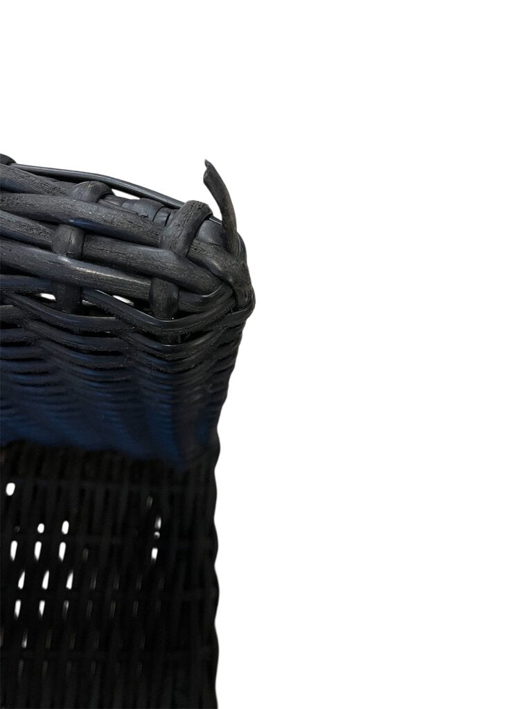 Black Wicker Chairs (set of 6)