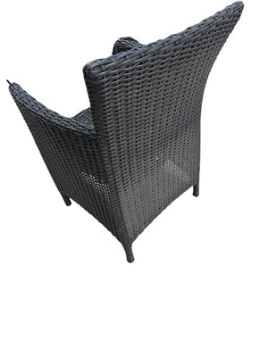 Black Wicker Chairs (set of 6)