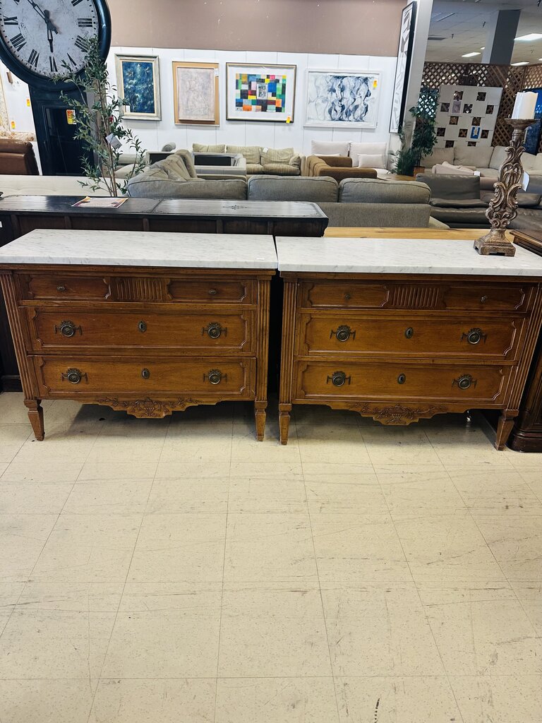 Italian 2 Drawer Commodes (pair)