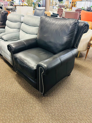 Studded Leather Recliner Chair