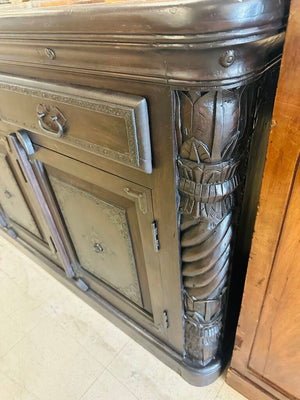 Carved Sideboard Credenza 20x64x36