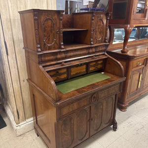 Biedermeier Rolltop Secretary Desk Antique Vintage
