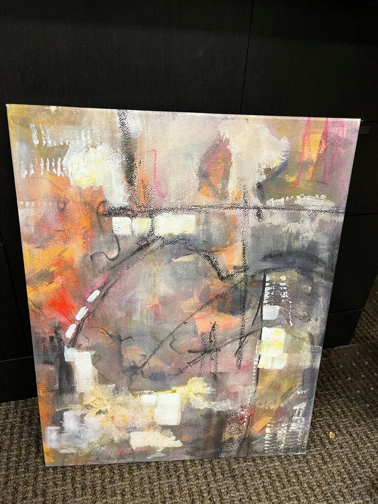 Grace Carol Bomer Style Stretched Canvas Art 16x2