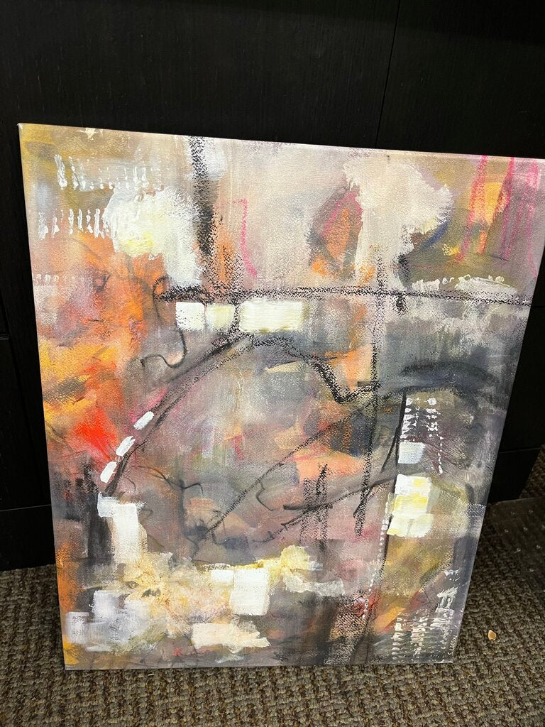 Grace Carol Bomer Style Stretched Canvas Art 16x2