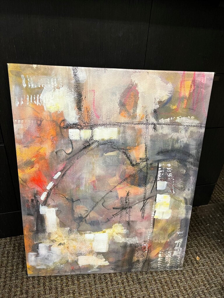 Grace Carol Bomer Style Stretched Canvas Art 16x2