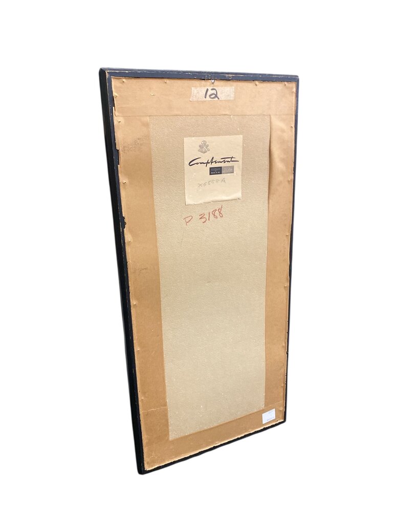 Vintage Pomegranate Fiber Panel Art Signed