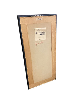 Pomegranates on Textured Fiber Paper Panel