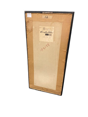 Pomegranates On Fiber Paper Signed Panel