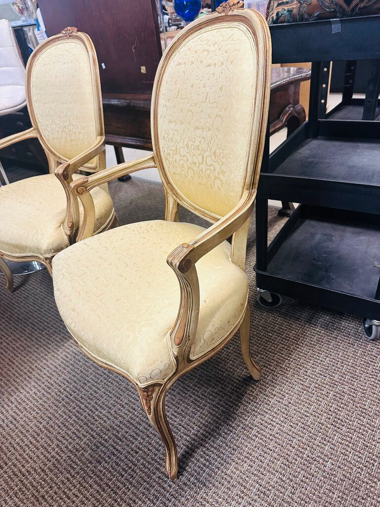 French Louis XVI Style Armchairs (pair)
