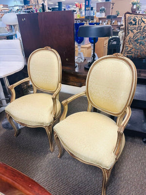 French Louis XVI Style Armchairs (pair)