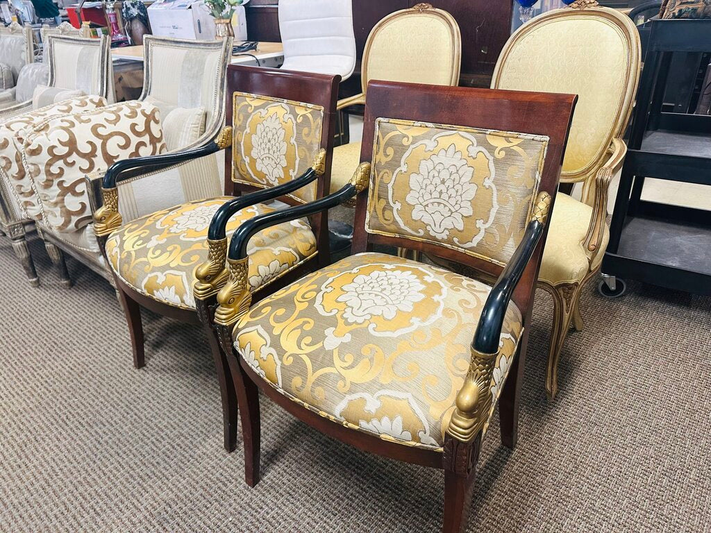 French Regency Lacquered Chairs (pair)