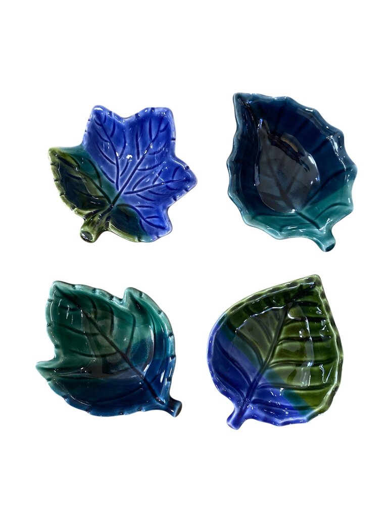 Japanese Leaf Dip Bowls (Set of 4) NEW