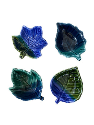 Japanese Leaf Dip Bowls (Set of 4) NEW