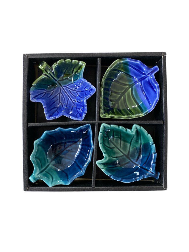 Japanese Leaf Dip Bowls (Set of 4) NEW