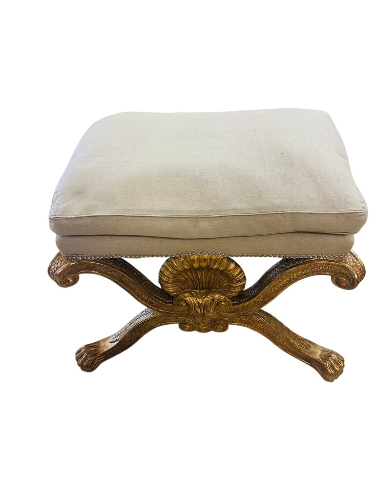 Georgian Revival Exquisite Imperial 25x15x21 Stool