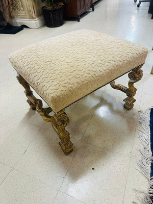 French Giltwood Louis XVI Footstool