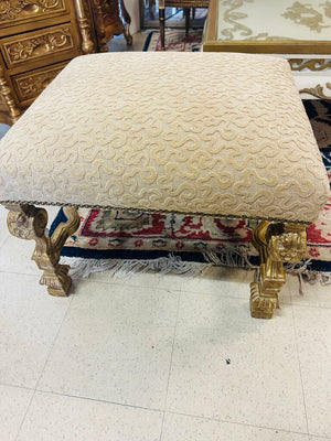 Neoclassical Louis XVI Footstool Giltwood