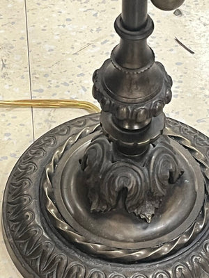 Vintage Brass Candle Stick Lamps (Pair)