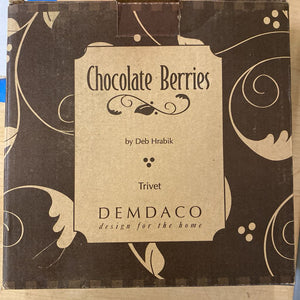 Demdaco "Chocolate Berries" Trivet NEW