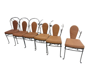 Set of Six Salterini Patio Chairs